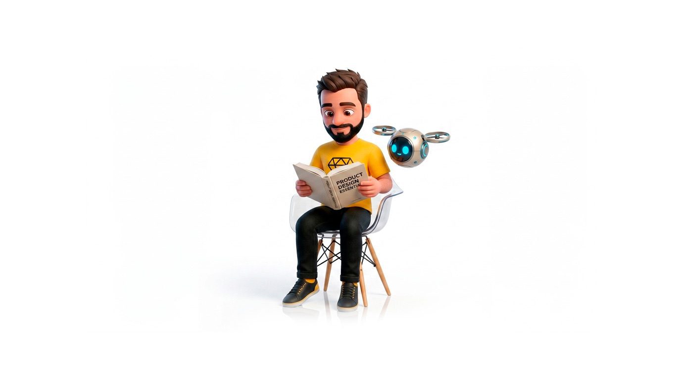 Júlio César Designer Lendo Um Livro
